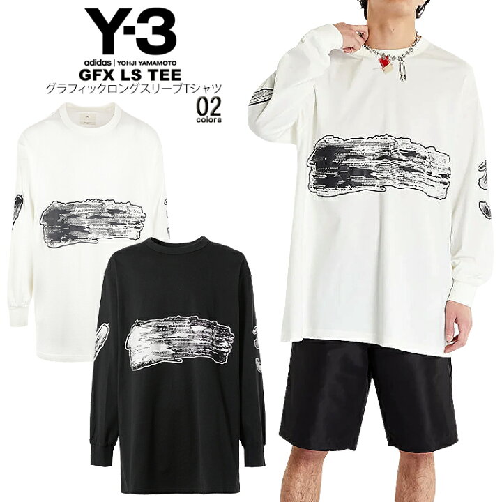 楽天市場】Y-3 ワイスリーグラフィックロングスリーブTシャツy3/m 