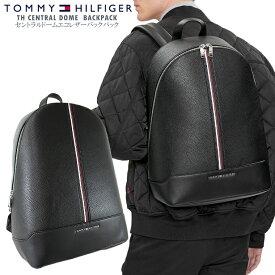 TOMMY HILFIGER トミーヒルフィガーセントラルドームエコレザーバックパックTH CENTRAL DOME? BACKPACKリュック ユニセックス 鞄 シンプル A4エコレザー フェイクレザー ギフト かばん【clearance sale限定】【CLOSE OUT SALE限定】【即納】