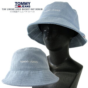 TOMMY JEANS g~[W[YShJfjoPbgnbgTJW LINEAR LOGO BUCKET HAT DENIMRbgfރfB[XnbgXq ڂ jZbNX jpyzy[ցzy[zyclearanc