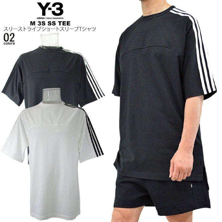 楽天市場】Y-3 ワイスリースリーストライプショートスリーブTシャツM 