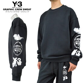 Y-3 ワイスリーグラフィッククルーネックスウェットY-3 GRAPHIC CREW SWEATメンズトップス ラウンジウェアプルオーバー 裏毛 オーバーサイズ コットンユニセックス 男女兼用 ギフト プレゼント【税込3,980円以上で送料無料】【即納】
