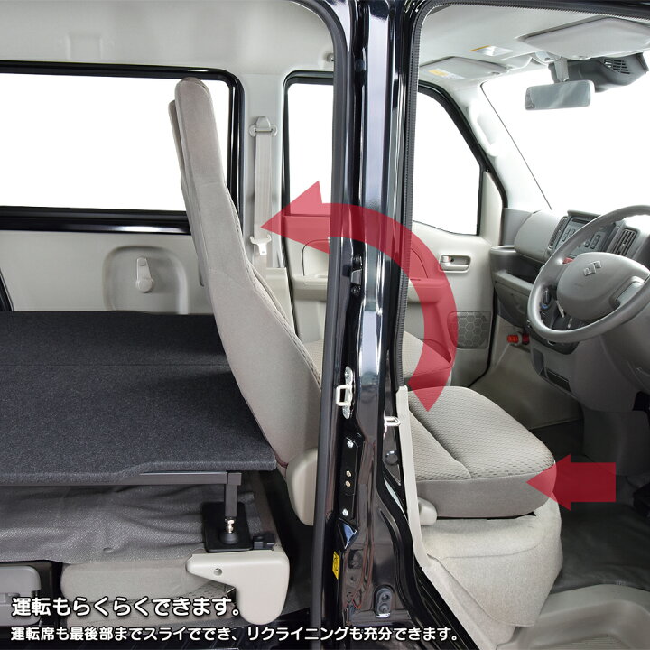 楽天市場】DA17V/DA18V エブリィ バン PC/PA/GA専用 ロータイプ ベッド 