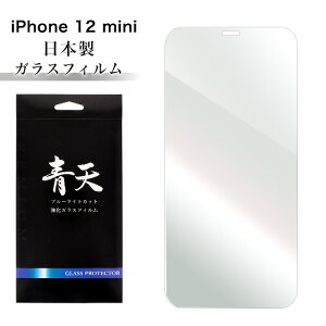 iPhone 12 mini �A�C�t�H�� 12 �~�j �K���X�t�B���� �u���[���C�g�J�b�g �t���ی�t�B���� 9h 0.3mm �w��h�~ �C�A�[�� �t���ی�K���X �u���[���C�g