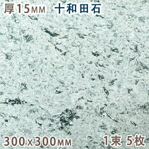 十和田石 15mm厚 300x300 1束 5枚天然石 緑色凝灰岩 グリーンタフタイル 板材 床材 壁材 国産 秋田県産方形 その他 グリーン