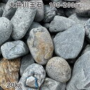 庭石 自然石 国産石 川石 大井川玉石（100〜200mm）1袋（約20kg）ガーデンロック ガーデニング おしゃれDIY 花壇 造園…