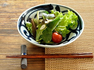 【2,000円OFFクーポン10/27 9:59まで】食器 和食器 おしゃれ 中鉢 藍草紋六ベエ型5.5浅鉢 煮物鉢 サラダボウル モダン 美濃焼 中鉢 取り鉢 アウトレット カフェ風 電子レンジ対応 食洗機対応