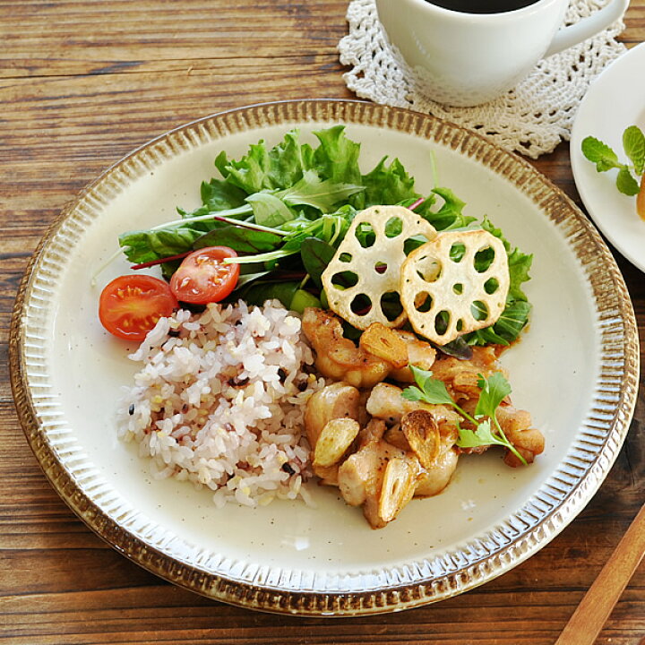 楽天市場 食器 パスタ皿 おしゃれ 和食器 モダン 美濃焼 大皿 ワンプレート アウトレット カフェ風 渕錆粉引ディナープレート24 5cm おしゃれ食器の通販m Home Style
