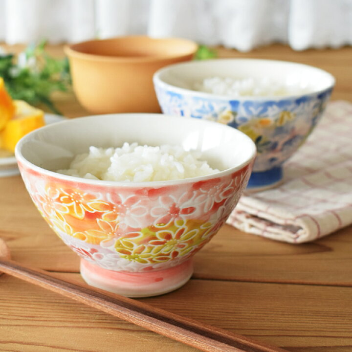楽天市場 食器 茶碗 おしゃれ 和食器 モダン ご飯茶碗 波佐見焼 お茶碗 アウトレット カフェ風 波佐見焼の花詰くらわんか茶碗 おしゃれ食器の通販m Home Style