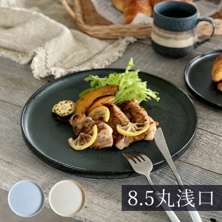 楽天市場 食器 大皿 おしゃれ 和食器 モダン 美濃焼 プレート 丸皿 アウトレット カフェ風 8 5丸浅口切立皿 おしゃれ食器の通販m Home Style