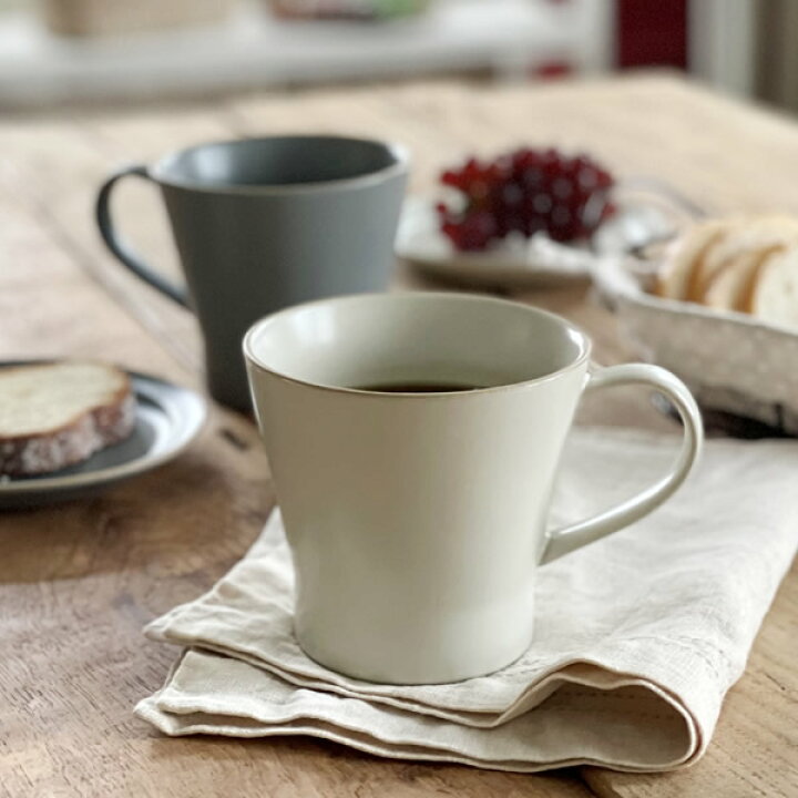 楽天市場 食器 マグカップ コーヒーカップ おしゃれ グレー アウトレット カフェ風 エッジラインマグカップ おしゃれ食器の通販m Home Style