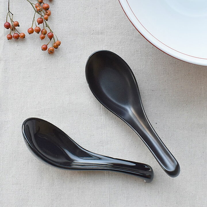 楽天市場 食器 限定商品 レンゲ スプーン おしゃれ カトラリー 和食器 モダン 瀬戸焼 アウトレット カフェ風 ブラック掛けレンゲ おしゃれ食器の通販m Home Style