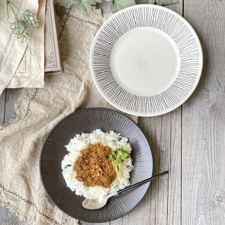 楽天市場 食器 パスタ皿 カレー皿 おしゃれ 和食器 大皿 美濃焼 プレート 丸皿 Rim Wire アウトレット カフェ風 ワイア反型8 0皿 おしゃれ食器の通販m Home Style