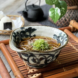 食器 和食器 おしゃれ ラーメン どんぶり 手書きたこ唐草豪快丼 モダン 土物 ラーメン鉢 美濃焼 アウトレット カフェ風 電子レンジ対応 食洗機対応