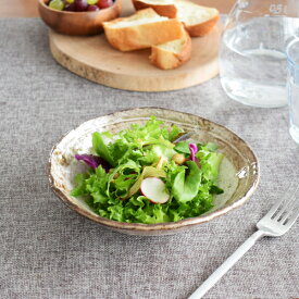 食器 和食器 おしゃれ 中鉢 渕茶うのふ粉引変形平鉢 煮物鉢 サラダボウル モダン 美濃焼 中鉢 浅鉢 アウトレット カフェ風 電子レンジ対応 食洗機対応