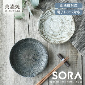 【クーポン有】食器 和食器 おしゃれ 皿 取り皿 軽量 宙5寸皿 モダン 中皿 美濃焼 プレート 丸皿 軽い カフェ風 電子レンジ対応 食洗機対応