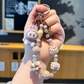 【楽天スーパーSALE 2点購入＆20％OFF】 チャーム ビーズストラップ SNS大人気 かわいい キーリング ストラップ キャラクター リボン ハート 携帯アクセサリー キーホルダー 車のキーホルダー ぬいぐるみストラップ スマホストラップ おもちゃ クリスマス プレゼント