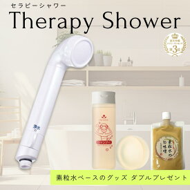 【楽天3位】ポイント8倍★＋Wプレゼント中｜素粒水 フリーサイエンス 浄水器 セラピーシャワー カートリッジ付き 塩素除去 PFAS除去