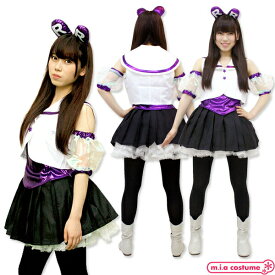 1145F★MB【送料無料・即納】 ももいろアイドル 乙女衣装 パープル サイズ：M/BIG コスプレ ライブ 衣装