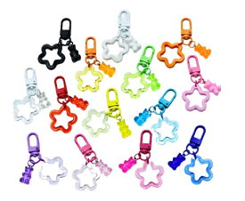 キーホルダー アクセサリー フック チャーム パーツ ハンドクラフト 手芸 金属キーホルダー ハンドメイド 入園入学 手作り小物 引っかける デコ素材 デコレーション キャラクター ストラップチェーン 推し活