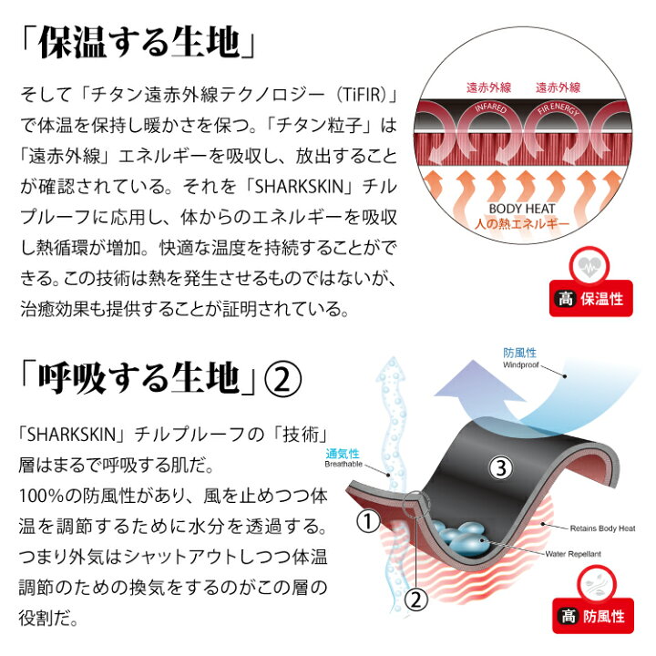楽天市場】[ SHARKSKIN ] シャークスキン チルプルーフ フード 