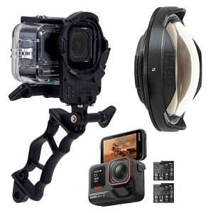 [ Insta360 ] Ace Pro2 �f���A���o�b�e���[�L�b�g CINSBBGA-DB + UFL-GR140 ZD �����Z�~�t�B�b�V���A�C�R���o�[�W���������Y�Z�b�g