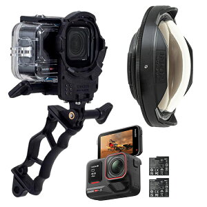 [ Insta360 ] Ace Pro2 �f���A���o�b�e���[�L�b�g CINSBBGA-DB + UFL-GR140 Pro ZD �����Z�~�t�B�b�V���A�C�R���o�[�W���������Y�Z�b�g