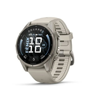 [ GARMIN ] �K�[�~�� fenix 9 Sapphire AMOLED 43mm DLC Ti / Fog Gray 010-04761-04 �t���b�O�V�b�vGPS�E�H�b�`