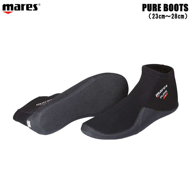 フルフットフィン使用時におすすめのブーツ 最新 ダイビング シュノーケル 超歓迎された ブーツ mares マレス ピュア 412639 ブーツPURE ダイビング用ブーツ 2mm BOOTS pointup