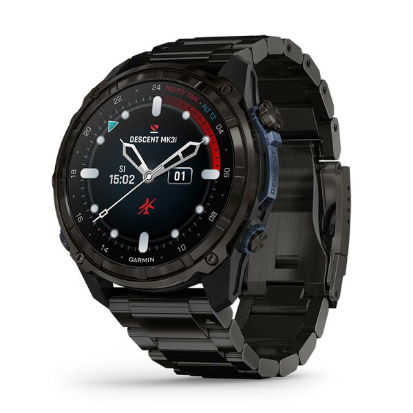 [ GARMIN ] ガーミン Descent Mk3i 51mm Carbon Gray DLC Ti/Ti ダイブコンピューター T2 トランシーバー対応 010-02752-36