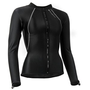 [ SHARKSKIN ] �V���[�N�X�L�� �`���v���[�t �����O�X���[�u �t���W�b�v �E�B�����Y CHILLPROOF LONG SLEEVE FULL ZIP - WOMENS