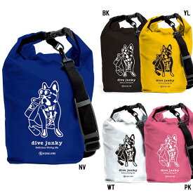 [ アクアラング ] DIVE JUNKY Waterproof Bag with Shoulder Belt ダイブジャンキー ウォータープルーフバッグ ショルダーベルト付き 防水バッグ [ cla
