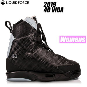 [ Liquid Force ] LbhtH[X@2019Nf 4D VIDA B[_ EFCN{[hpu[c fB[XEGCN{[hprfBO oCfBO Wake Board Binding Ladies Womens EBY 