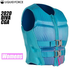 [ Liquid Force ] リキッドフォース DIVA CGA VEST ディーバCGAウィメンズベスト [BLACK/ICE BLUE] [ウエイクボード用レディースライフジャケット]