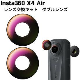 [ Insta360 ] X4 Air レンズ交換キット [ダブルレンズ] 交換用レンズ キズ防止 保護用レンズ カバー 修理 360度全景カメラ アクションカメラ ウエアラブルカメラ