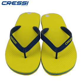 ビーチサンダル [ Cressi ] クレッシー Beach Flip Flops ビーチ サンダル Yellow/Navy ビーサン