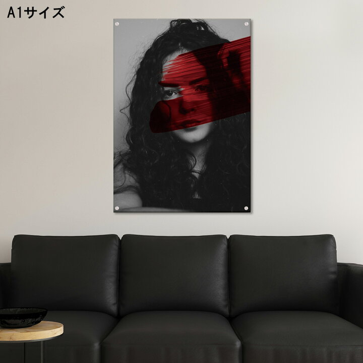 楽天市場 アートパネル おしゃれ 壁掛け モノクロ モノトーン モデル 女性 ネオン ペンキ ペイント アート 写真 アクリル海外 グラデーション 人気 ネオンサイン高級 オブジェ パネル アート 北欧 Mic楽天市場店