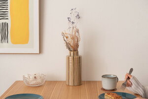 フラワーベース 花瓶 花びん かびん フラワースタンド 陶器 北欧 おしゃれ ドライフラワー シンプル 艶 生花 枝物 卓上 床置き 陶器製 和モダン モダン レトロ ベーシック インテリア 寝室 リ