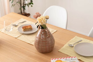 フラワーベース 花瓶 花びん かびん フラワースタンド 陶器 北欧 おしゃれ 艶 生花 枝物 卓上 床置き 陶器製 和モダン モダン レトロ ベーシック インテリア 寝室 リビング 玄関 廊下 室内 か