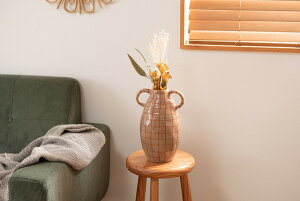 フラワーベース 花瓶 花びん かびん フラワースタンド 陶器 北欧 おしゃれ シンプル 卓上 床置き 陶器製 和モダン モダン レトロ ベーシック インテリア 寝室 リビング 玄関 廊下 室内 かわい