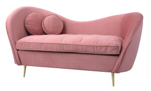 ソファー 2人掛け 椅子 姫系 かわいい ハート ふわふわ ポケットコイル クッション ピンク ホテル リビング モデルルーム 北欧 おしゃれ デザイン ベロア グラデーション モダン 人気 キュー