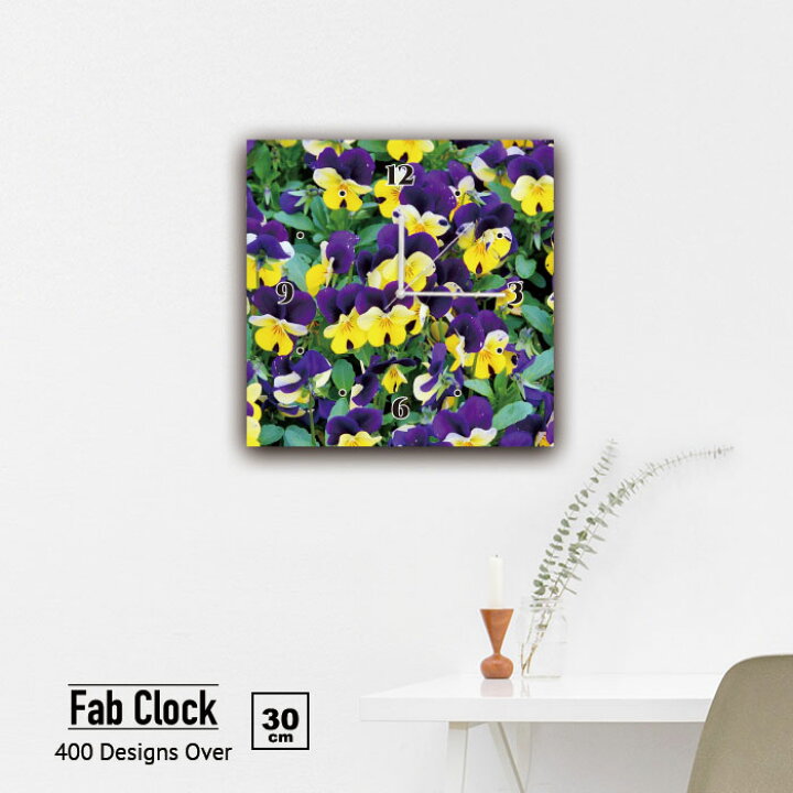 楽天市場 アートパネル 時計 壁掛け時計 ファブリックパネル 花 母の日 フラワー 花柄 写真 パンジー チューリップ 花畑 自然 オーガニック ネイチャー 植物 畑 綺麗 きれい カラフル ピンク 紫 静音 静か 置時計 クロック 人気 北欧 雑貨 パネル オブジェ お洒落