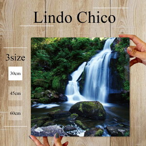 【※10%OFF 当店期間限定※ 10/25 00:00〜10/30 23:59まで!】インテリア 雑貨 おしゃれ アートパネル 絵画 和 壁掛け 和柄 和室 和風 日本 滝 森林 渓流 苔 自然 川 風流 北欧 デザイン ファブリック