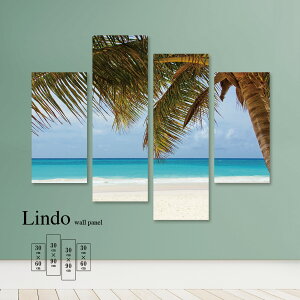 【※10%OFF 当店期間限定※ 10/25 00:00〜10/30 23:59まで!】インテリア アート おしゃれ 絵画 壁掛け アートパネル 4枚 セット海 海面 海岸 浜辺 ビーチ 風景 景色 空 ヤシ 北欧 デザイン アート フ