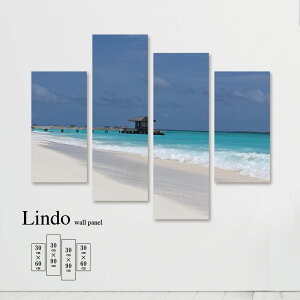 【※10%OFF 当店期間限定※ 10/25 00:00〜10/30 23:59まで!】インテリア アート おしゃれ 絵画 壁掛け アートパネル 4枚 セット海 海面 海岸 浜辺 ビーチ 風景 景色 水上 コテージ モルディブ 北欧 デ