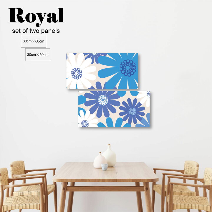 楽天市場 ポイント10倍 お買い物マラソン 期間限定 9 19 00 9 24 01 59 アートパネル 北欧 モダン 2枚セット おしゃれ 壁掛け 花 イラスト モダン ブルー 青 アイボリー ２枚 総柄 柄 花柄 花びら Pop ポップ パステル カラー ビッビット かわいい プレゼント