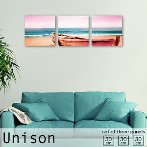 【※10%OFF 当店期間限定※ 10/25 00:00〜10/30 23:59まで!】インテリア アート おしゃれ アートパネル 3枚 セット モダン 絵画 海 海面 海岸 浜辺 ビーチ 風景 景色 ボート 船 小船 砂浜 さざ波 白波