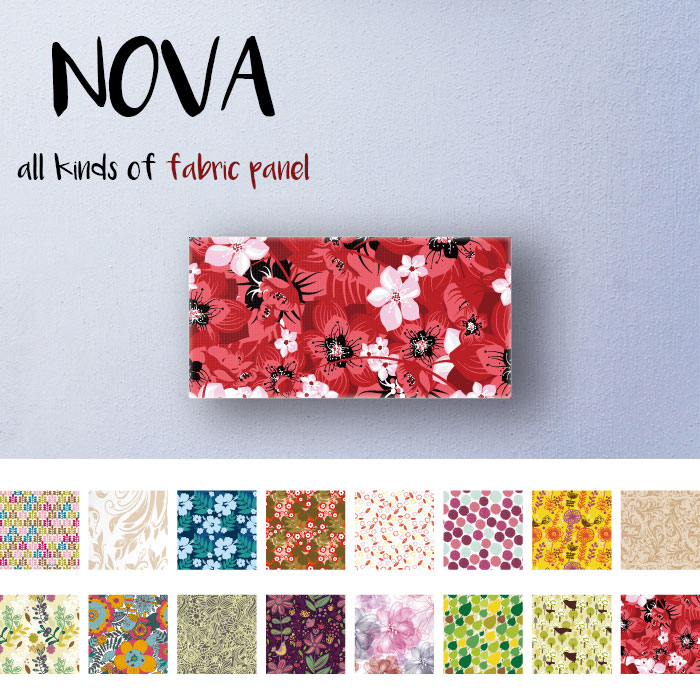 NOVA L-Sサイズ 30cm × 60cm アートパネル 花柄 おしゃれ 壁掛け 絵 フラワー デザイン レッド 大人っぽい 25％OFF ファブリックパネル 時間指定不可 流行の 北欧 ピンク ファッション ボタニカル柄 かわいい