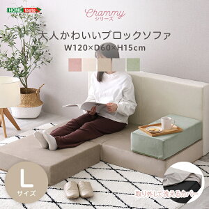 ソファ ブロックソファ クッション ひじ掛け 大人かわいい おしゃれ パステル ベロア Lサイズ 組み合わせ 洗濯 可能 オールシーズン レイアウト 自由 一人暮らし 新生活 組み替え 弾力 座り