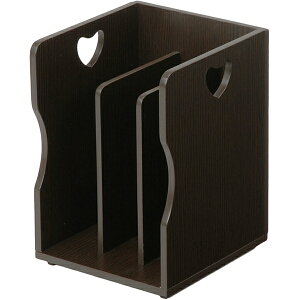 ブックスタンド 卓上 おしゃれ ダークブラウン 木製 仕切り 本 雑誌 収納 かわいい A5 北欧 お洒落 モダン デザイン テイスト スタイル カフェ風 人気 おすすめ アイテム インテリア 家具 新生