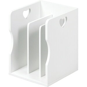 ブックスタンド 卓上 おしゃれ ホワイト 木製 仕切り 本 雑誌 収納 かわいい A6 北欧 お洒落 モダン デザイン テイスト スタイル カフェ風 人気 おすすめ アイテム インテリア 家具 新生活 一